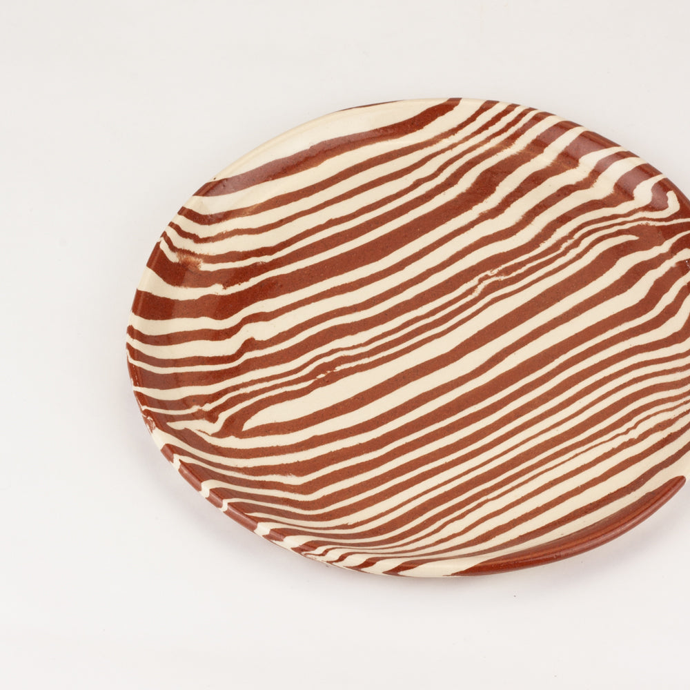 Terracotta & White Marble Side Plate