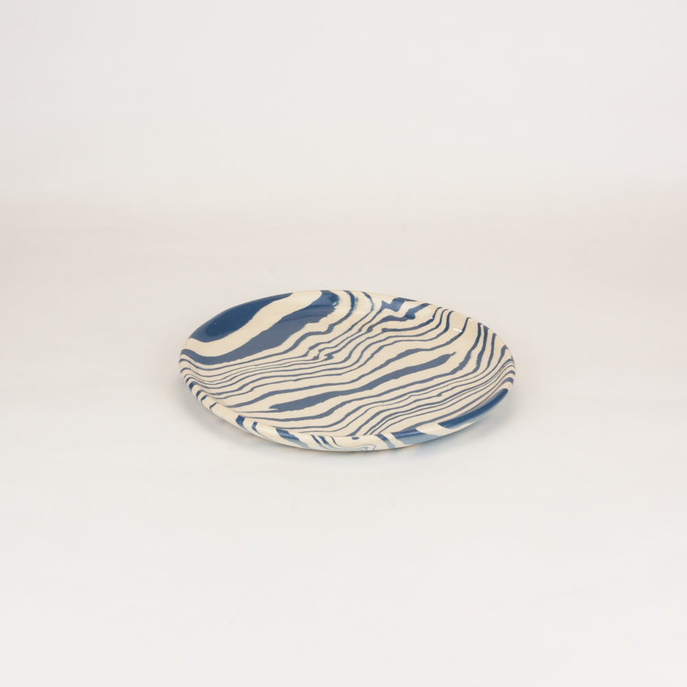Blue & White Marble Side Plate