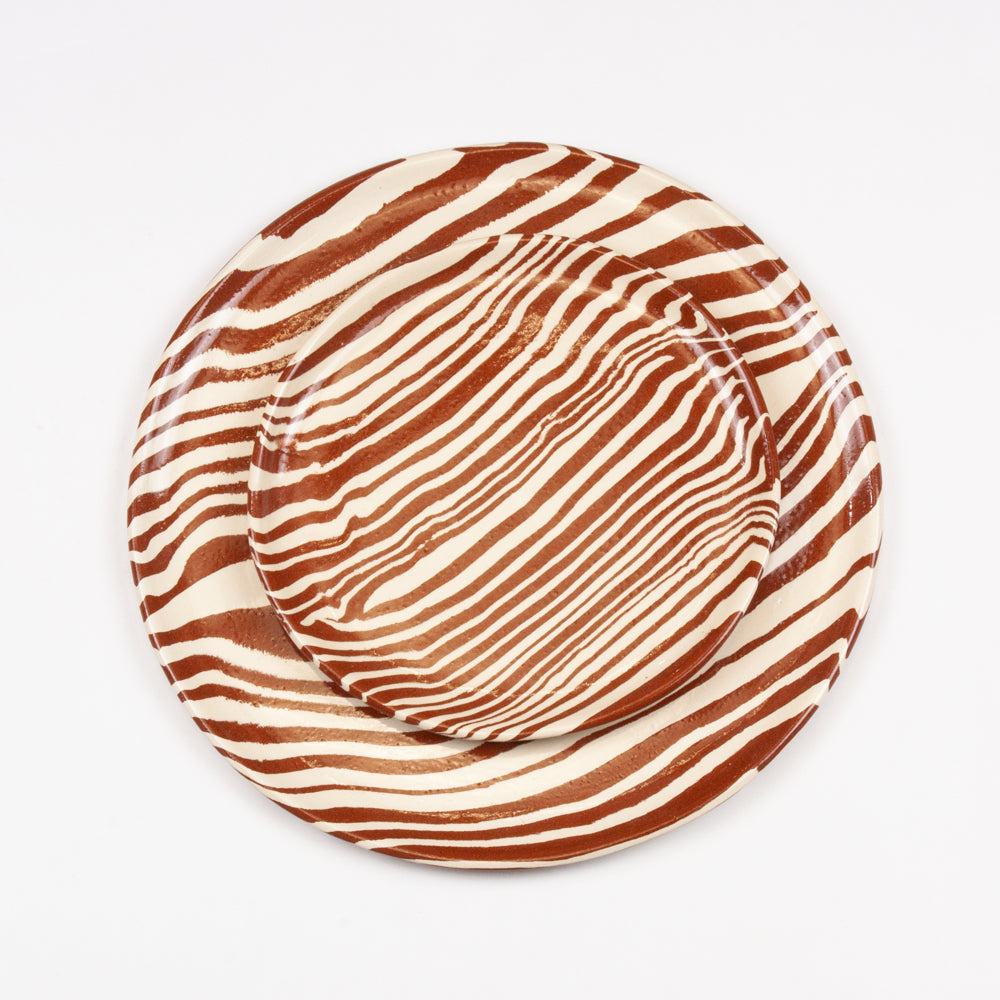 Terracotta & White Marble Side Plate