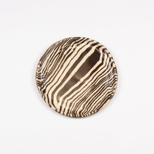 Brown & White Marble Side Plate